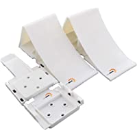 FKAnhängerteile - Calces para coche (2 unidades- con soporte)- color blanco